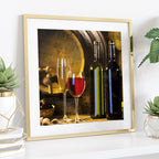 Vintage Wine & Melody Still Life – Set of 3 Wall Art Prints