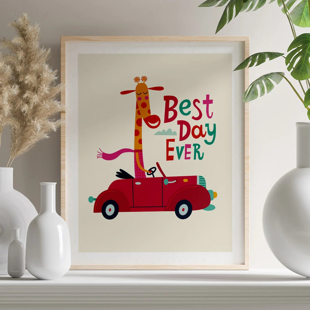 Best Day Ever – Playful Kids Wall Art Poster