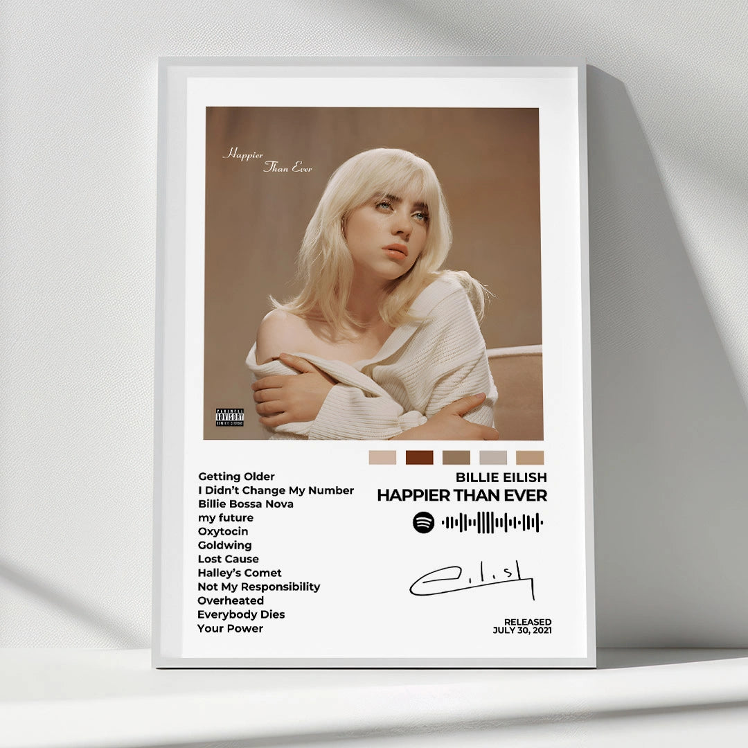 Happier Than Ever Album Poster