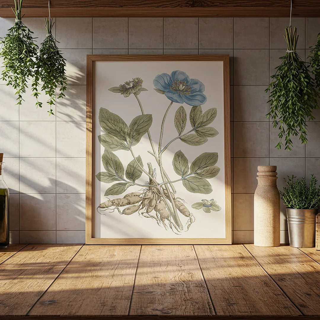 Blue Bloom Botanical Study