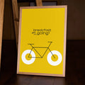 Breakfast Ride – Minimalist Kitchen Wall Art Poster