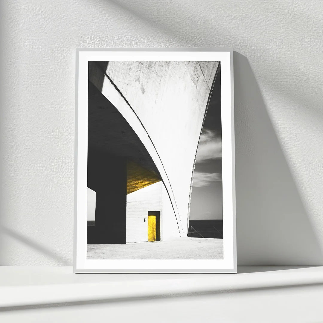Modern Architectural Gold Accents – Set of 3 Wall Art Prints