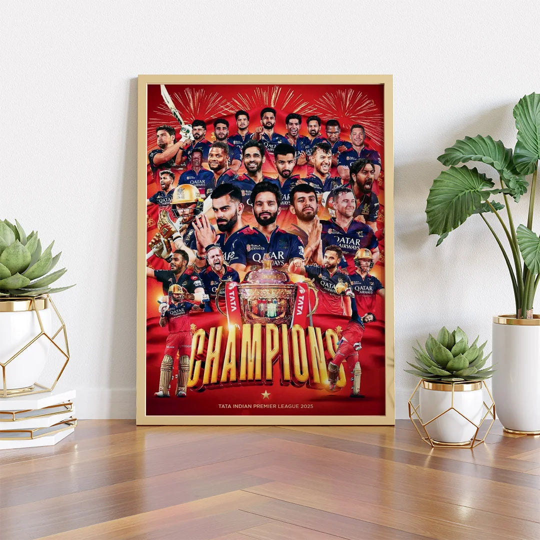 IPL Champions Team Poster