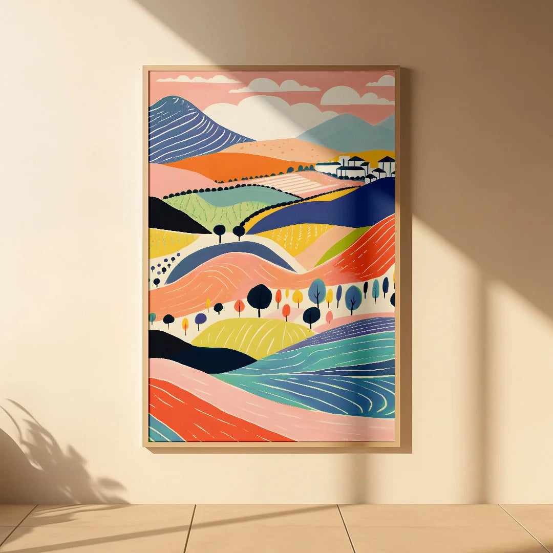 Abstract Countryside Landscape