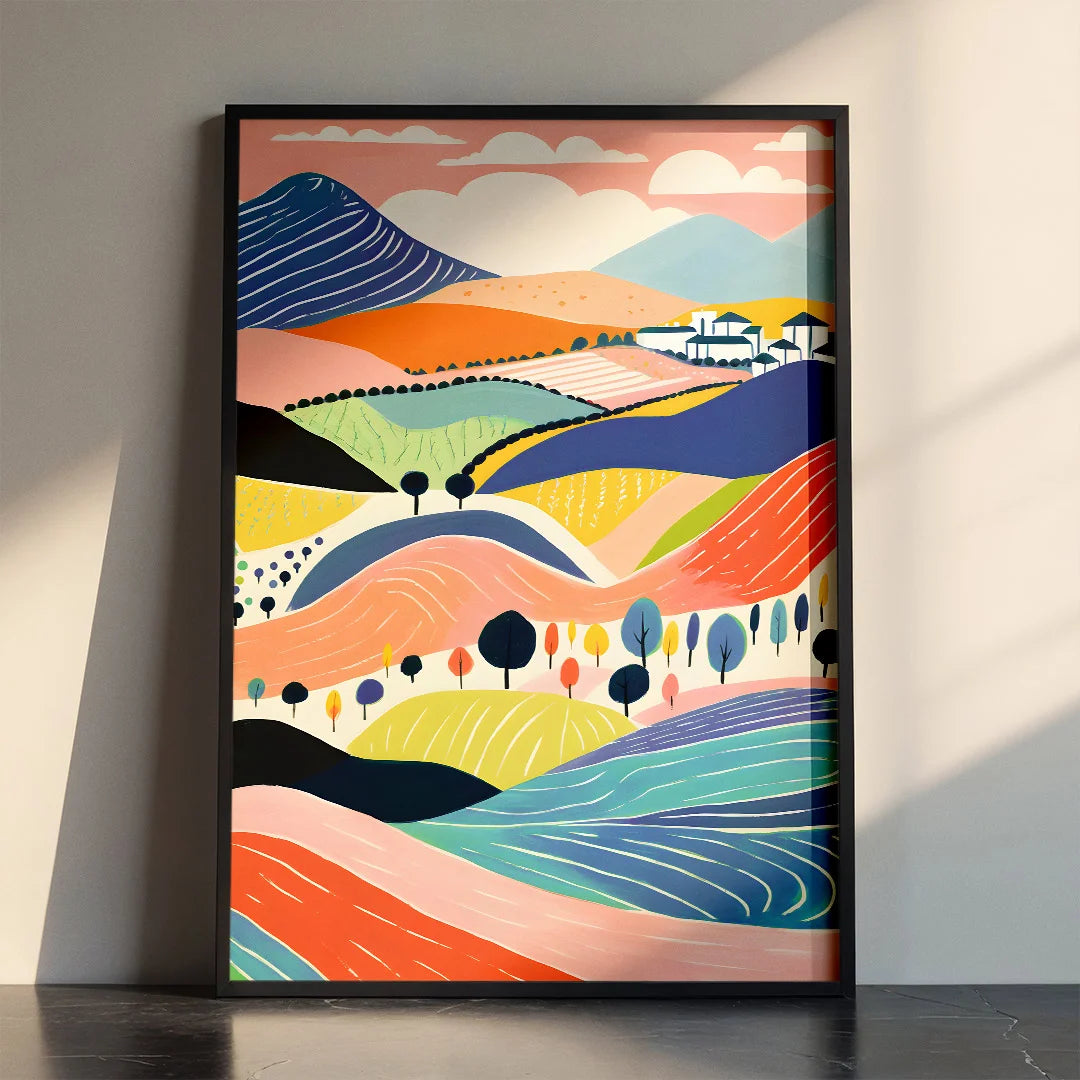 Abstract Countryside Landscape
