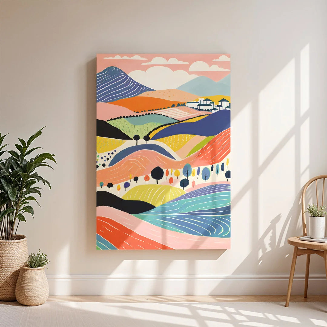 Abstract Countryside Landscape