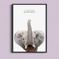 Majestic Elephant – Minimal Wildlife Wall Art