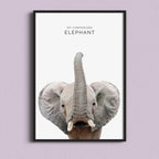 Majestic Elephant – Minimal Wildlife Wall Art