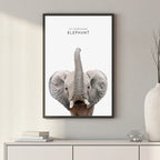 Majestic Elephant – Minimal Wildlife Wall Art
