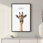 Elegant Giraffe – Minimal Wildlife Wall Art