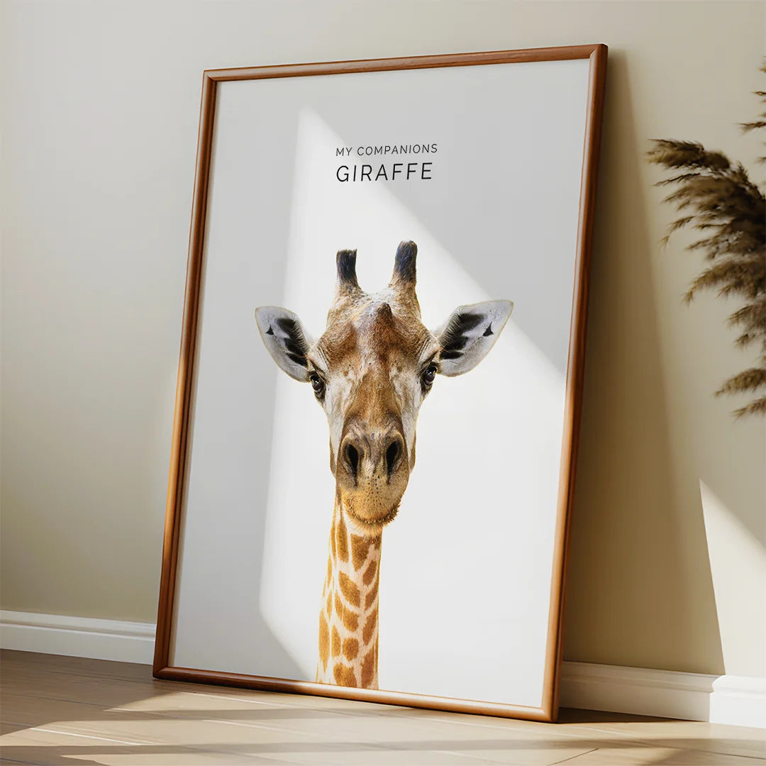 Elegant Giraffe – Minimal Wildlife Wall Art