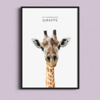 Elegant Giraffe – Minimal Wildlife Wall Art