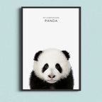 Adorable Panda – Minimal Wildlife Wall Art