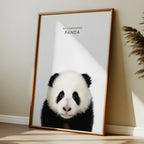 Adorable Panda – Minimal Wildlife Wall Art