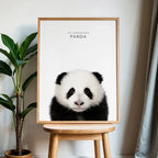 Adorable Panda – Minimal Wildlife Wall Art