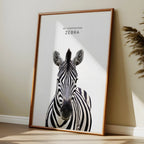 Bold Zebra – Minimal Wildlife Wall Art