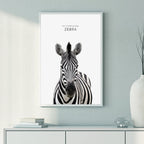 Bold Zebra – Minimal Wildlife Wall Art