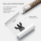 Bold Zebra – Minimal Wildlife Wall Art