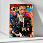 007 Pop Art Portrait – Secret Agent Wall Poster