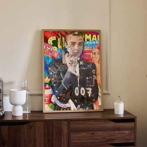 007 Pop Art Portrait – Secret Agent Wall Poster