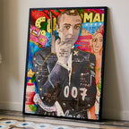 007 Pop Art Portrait – Secret Agent Wall Poster