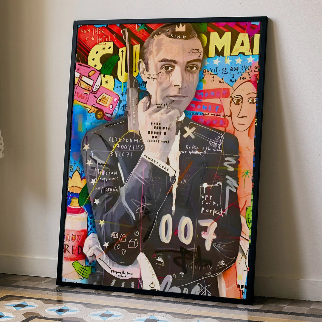 007 Pop Art Portrait – Secret Agent Wall Poster