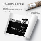 The Cutest Team – Modern Pet Typography Wall Art