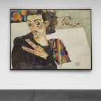 Portrait of a Man (Self-Portrait Style) – by Egon Schiele