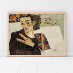 Portrait of a Man (Self-Portrait Style) – by Egon Schiele