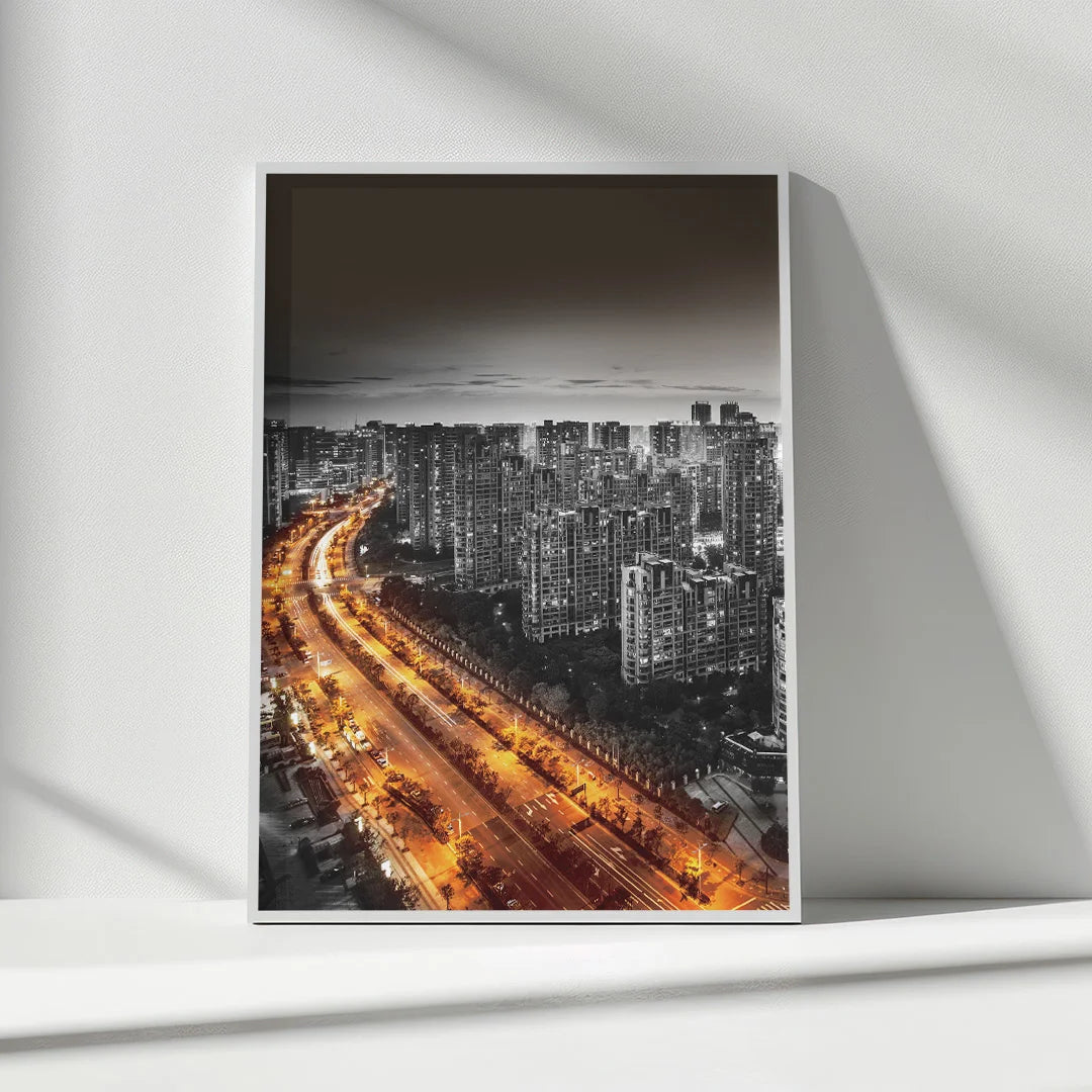 Urban Nights Paris Glow – Set of 3 Cityscape Wall Art Prints