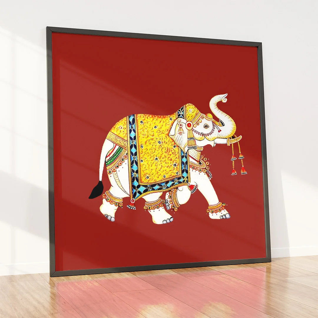 Royal Prosperity Elephant – Vaastu Wall Art
