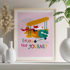 Enjoy the Journey – Playful Kids Inspirational Wall Art