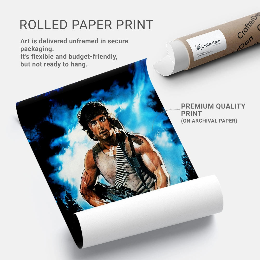 First Blood – Rambo Classic Action Movie Poster
