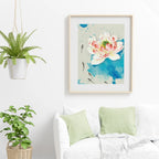 Lotus Serenity with Fish – Vaastu Harmony Wall Art