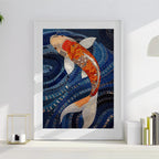 Mosaic Koi Prosperity – Vaastu Wall Art