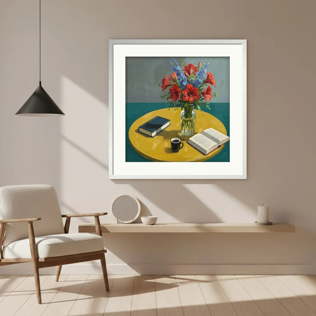 Modern Floral Still Life – Set of 2 Contemporary Wall Art
