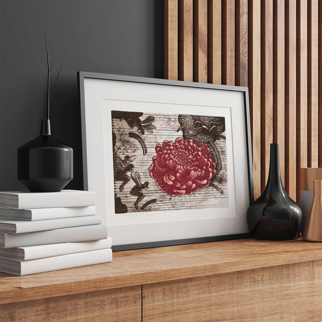 Crimson Bloom by Asim Pal