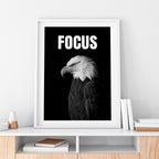 Focus Eagle – Minimalist Motivational Wall Art