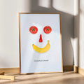 Creative Fruit Smile – Minimal Fun Kitchen Wall Art