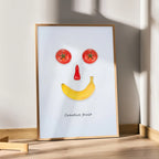 Creative Fruit Smile – Minimal Fun Kitchen Wall Art