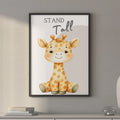 Stand Tall Giraffe – Cute Inspirational Kids Wall Art