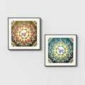 Royal Horse Mandala Art – Set of 2 Decorative Wall Prints