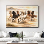 Seven Running Horses – Vaastu Success & Prosperity Wall Art
