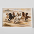 Seven Running Horses – Vaastu Success & Prosperity Wall Art