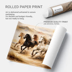 Seven Running Horses – Vaastu Success & Prosperity Wall Art
