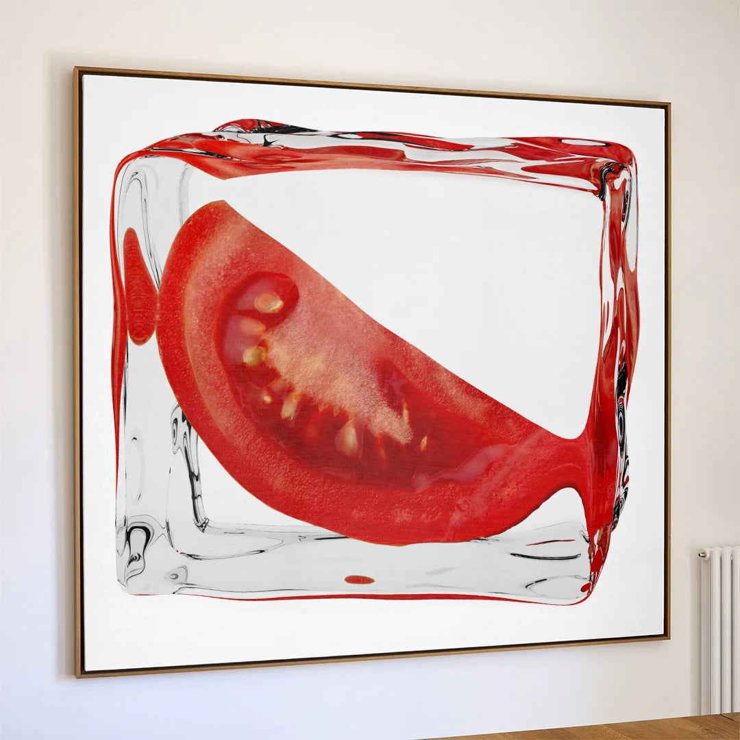 Frozen Fresh Trio – Contemporary Fruit Ice Wall Art Set