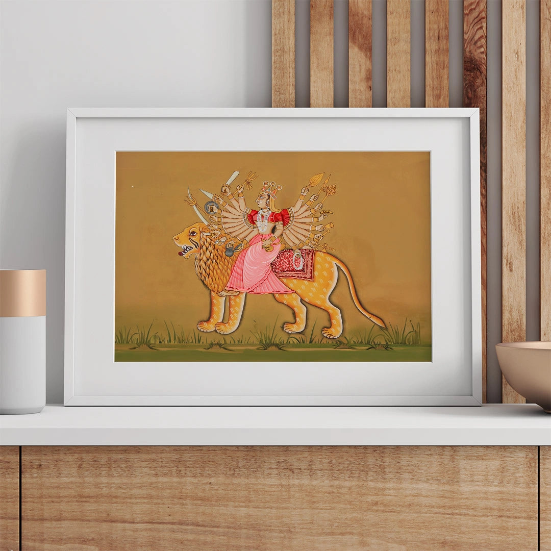 Goddess Durga on Lion