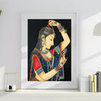 Nayika with Mirror
