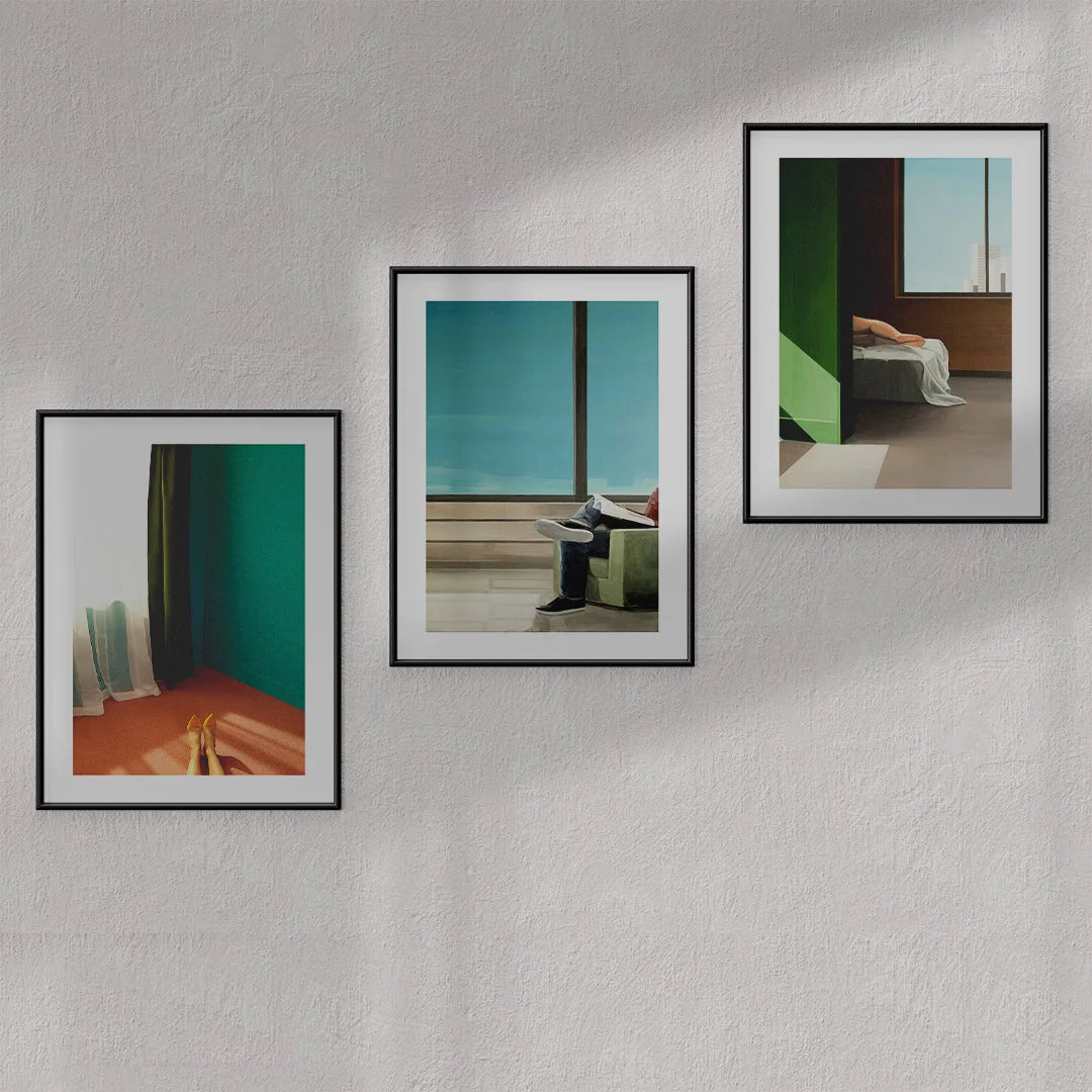Modern Interior Moments – Set of 3 Minimalist Wall Art Prints