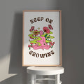 Keep On Growing – Boho Affirmation Art